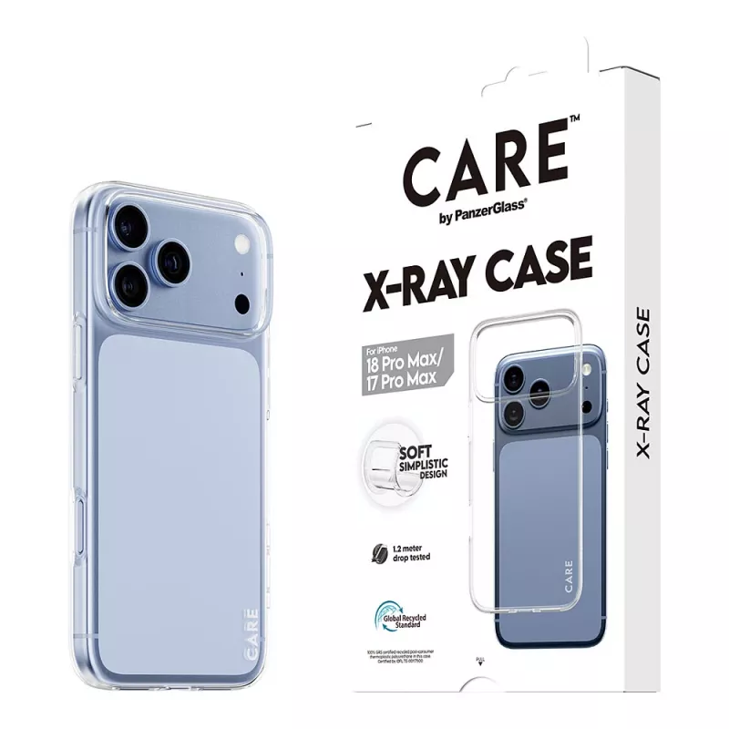 CARE by PanzerGlass X-Ray funda para iPhone 17 Pro Max - Transparente