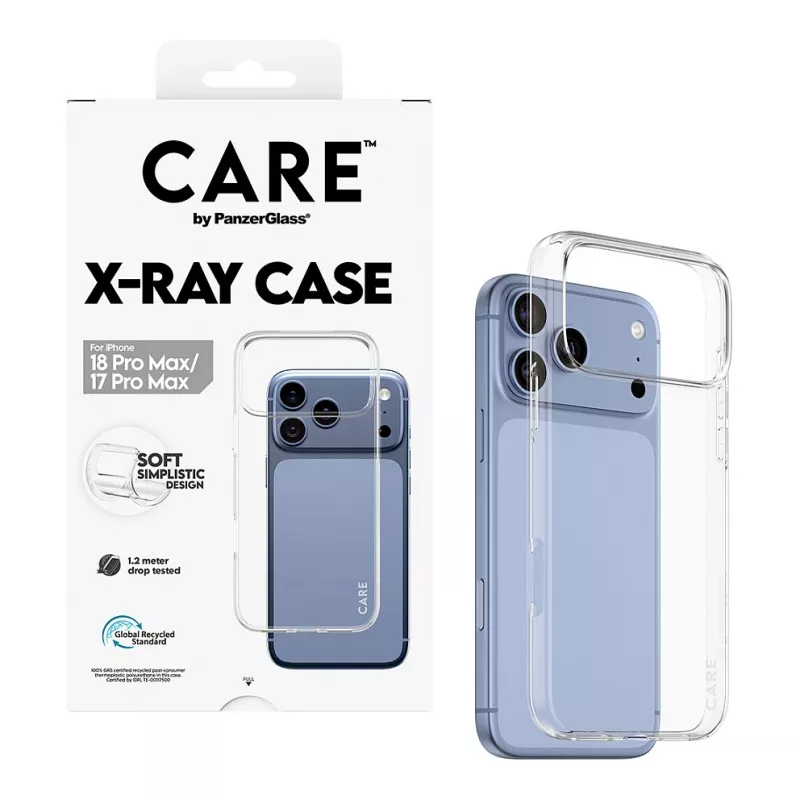 CARE by PanzerGlass X-Ray funda para iPhone 17 Pro Max - Transparente