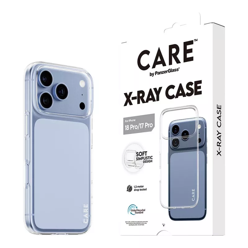 CARE by PanzerGlass X-Ray funda para iPhone 17 Pro – Transparente
