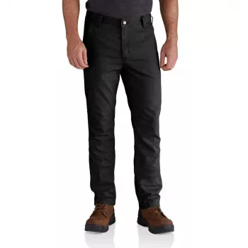 Carhartt Rigby Straight Fit pantalón negro 32x30 - pantalón de trabajo de canvas elástico