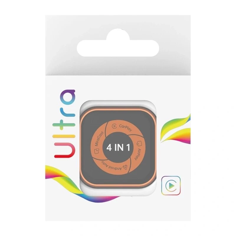 CARLINKIT Mini Ultra 6 adaptador inalámbrico para CarPlay y Android Auto - negro