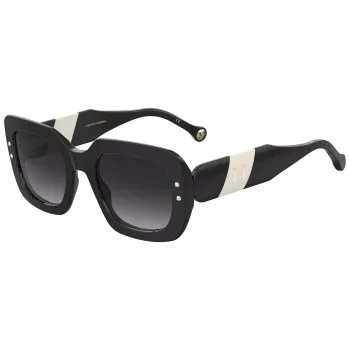 CAROLINA HERRERA HER0186S80S Gafas de sol para mujer cuadradas Havana acetato lentes degradadas marrones 52mm