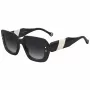 CAROLINA HERRERA HER0186S80S Gafas de sol para mujer cuadradas Havana acetato lentes degradadas marrones 52mm