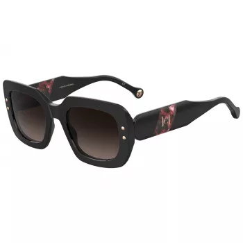 Carolina Herrera HER0186SGUU Mujer Gafas de sol, cuadradas, Havana Marrón Degradado 52mm