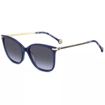 CAROLINA HERRERA HER0261GSPJP Gafas de sol para mujer - montura de acetato Havana marrón, lentes marrones degradadas, 55 mm