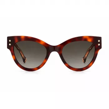 CAROLINA HERRERA gafas de sol mujer CH-0009-S-05L – montura Havana/marrón con lentes degradadas marrones (54/19/145 mm)
