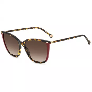 Gafas de sol de mujer CAROLINA HERRERA HER0245SO63 - montura de acetato geométrica, protección UV400, lentes de 55 mm