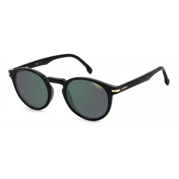 Carrera 301S80 gafas de sol unisex - montura negra, lentes grises, 50/23/145 mm