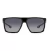 CARRERA 4019/S8 Gafas de sol rectangulares para hombre - montura de acetato negra con lentes de policarbonato grises - 58/16/145 mm