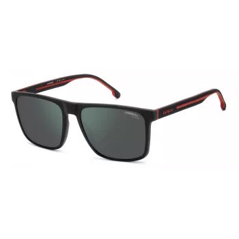 Carrera 8064S-0OIT-Q3 Gafas de sol rectangulares de hombre Negro/Gris 57mm