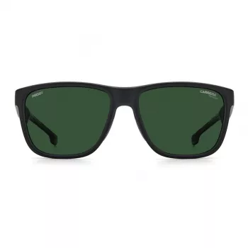 Carrera Ducati Gafas de sol de hombre CARDUC003S3 - Rectangular deportiva, montura negra, lentes grises, 57/17/135 mm