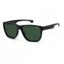 Carrera Ducati Gafas de sol de hombre CARDUC003S3 - Rectangular deportiva, montura negra, lentes grises, 57/17/135 mm