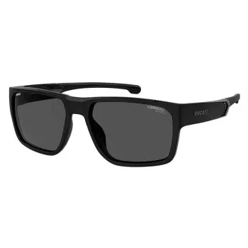 Carrera Ducati Gafas de sol hombre CARDUC029S807 - Montura negra, lentes grises, 59 mm