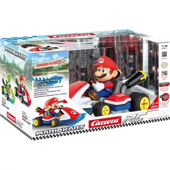 Carrera RC Mario Kart - Mario Race Kart con sonido rojo/azul, 1:16
