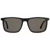 CARRERA Gafas de sol unisex 231-S-807-IR (55/18/145 mm) Montura de acetato negra lentes gris plata espejadas