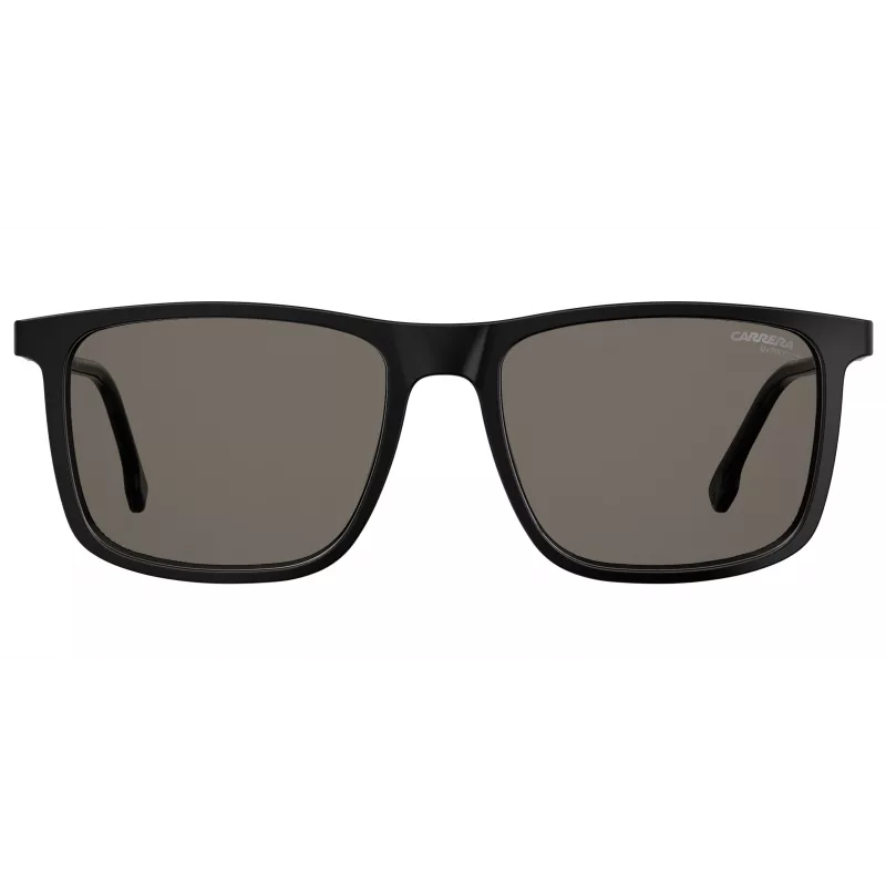 CARRERA Gafas de sol unisex 231-S-807-IR (55/18/145 mm) Montura de acetato negra lentes gris plata espejadas