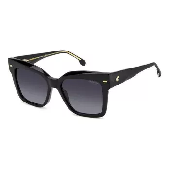 Gafas de sol rectangulares para mujer CARRERA CARRERA3037S8 - montura negra, lentes grises, 54 mm
