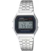 CASIO A-159WA-N1 Reloj unisex digital de cuarzo, 33 mm, Plata/Gris