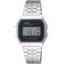 CASIO A-159WA-N1 Reloj unisex digital de cuarzo, 33 mm, Plata/Gris