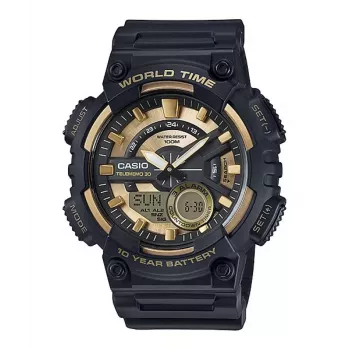 Reloj de hombre CASIO AEQ110BW-9AVDF analógico-digital, 52,2 mm, negro/blanco