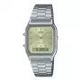 CASIO AQ-230A-9A reloj unisex analógico-digital, 38,8 mm tono oro acero inoxidable