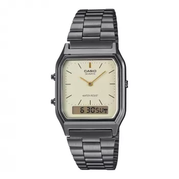 CASIO AQ-230GG-9A Reloj unisex analógico-digital, 38,8 mm, Gunmetal y tono oro