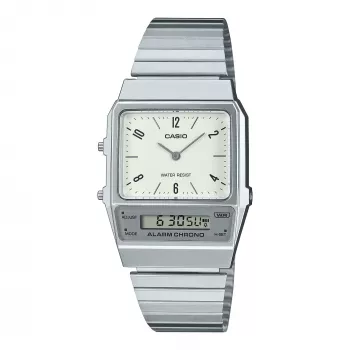 Reloj analógico-digital unisex CASIO AQ-800E-7A2EF, plata, 32 mm