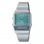 CASIO AQ-800EC-2AE Reloj unisex analógico-digital, 40mm, plata/azul
