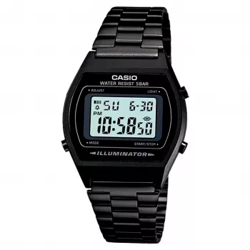CASIO B-640WB-1A Reloj digital unisex 35mm Pulsera de acero inoxidable
