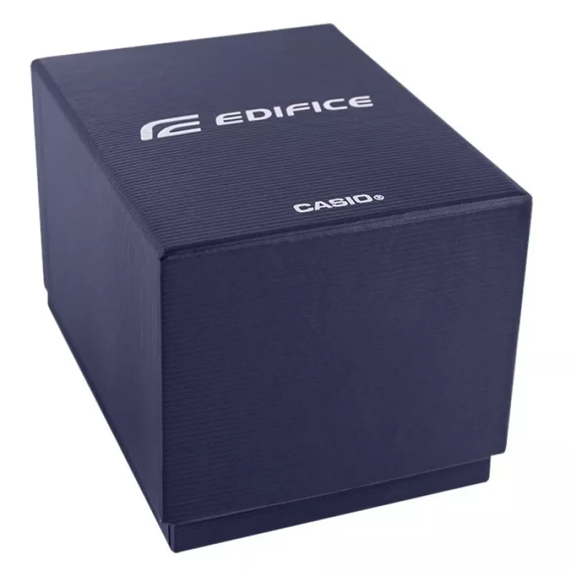 CASIO Edifice EFR-574D-2AVUEF reloj de hombre analógico de cuarzo, 42,3 mm, esfera azul, brazalete de acero inoxidable
