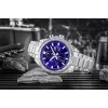 CASIO Edifice EFR-574D-2AVUEF reloj de hombre analógico de cuarzo, 42,3 mm, esfera azul, brazalete de acero inoxidable