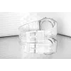 Casio F-91WS-7DF reloj digital – caja de resina blanca transparente, unisex, cuarzo, retroiluminación LED, resistente al agua hasta 3 ATM