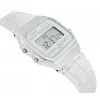Casio F-91WS-7DF reloj digital – caja de resina blanca transparente, unisex, cuarzo, retroiluminación LED, resistente al agua hasta 3 ATM