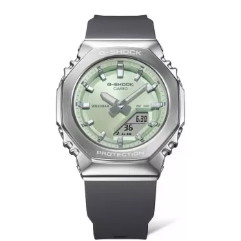 CASIO G-SHOCK Reloj analógico-digital mujer GM-S2110-3AER 42,9mm verde resina/acero inoxidable