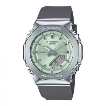 CASIO G-SHOCK Reloj analógico-digital mujer GM-S2110-3AER 42,9mm verde resina/acero inoxidable