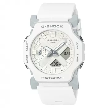 CASIO GA-2300-7AER Reloj mujer analógico-digital, 42,9 mm, resina blanca