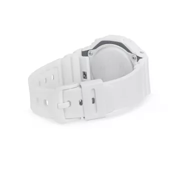 CASIO GMA-S2100MD-7AE Reloj de cuarzo analógico-digital para mujer, 46,2 mm, correa de resina blanca