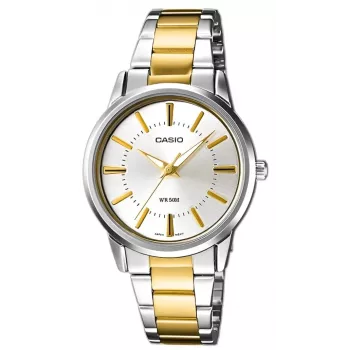 CASIO LTP-1303SG-7AVDF Reloj de mujer analógico de cuarzo con correa de acero inoxidable e indicador de fecha