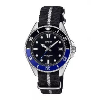 Casio MDV-10C-1A2VEF Reloj de buceo para hombre Negro acero inoxidable resina