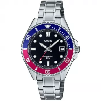 CASIO MDV10D1A3VDF Reloj analógico de cuarzo para hombre 44,2 mm acero inoxidable
