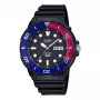CASIO MRW-230H-1E2 reloj analógico de cuarzo para hombre con correa de resina, caja de 47,9mm, esfera negra, resistencia al agua 100m
