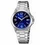 CASIO MTP-1215A-2A Reloj de cuarzo analógico hombre Esfera azul Acero inoxidable 43,3 mm
