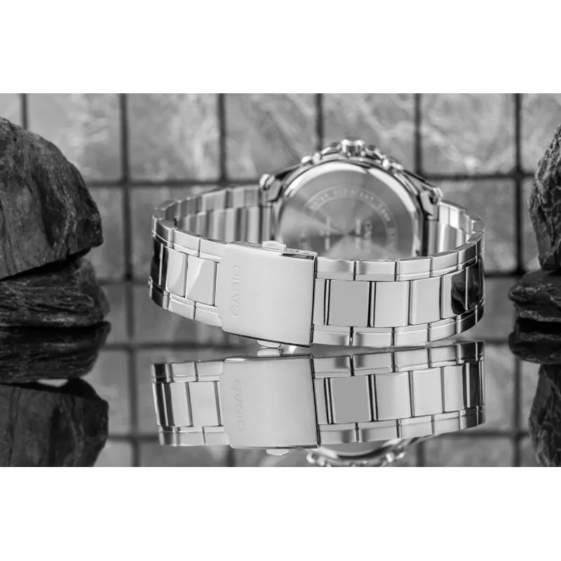 Casio MTP-1374D-1AV Reloj hombre analógico cuarzo acero inoxidable 43,5 mm