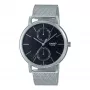 CASIO MTP-B310M-1AVEF Reloj analógico de cuarzo unisex, correa de malla de acero inoxidable, 50 m resistente al agua