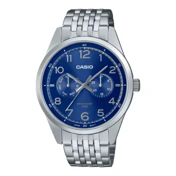 Reloj de cuarzo analógico de hombre CASIO MTP-E340D-2AVDF 42 mm acero inoxidable esfera azul fecha