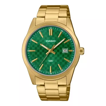 Reloj de cuarzo analógico de hombre CASIO MTP-VD03G-3AUDF 48mm esfera verde acero inoxidable
