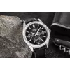 CASIO MTP1375L1AVDF Reloj analógico de cuarzo para hombre con correa de piel, esfera negra, 42 mm