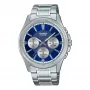 CASIO MTP1375PD2A1V Reloj analógico de cuarzo para hombre 43,8 mm acero inoxidable esfera azul