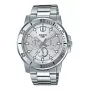 CASIO MTPVD300D-7EUD Reloj de hombre analógico de cuarzo 45mm Acero inoxidable Esfera plateada