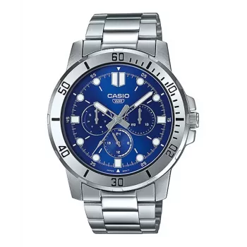 Reloj de cuarzo analógico de hombre CASIO MTPVD300D2EUD 45 mm acero inoxidable esfera azul